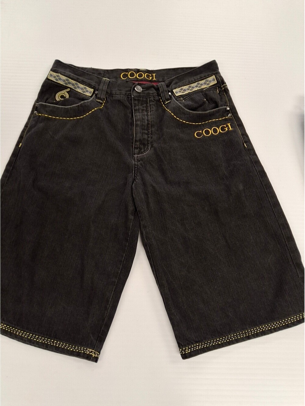 Vintage Coogi Black Denim Shorts, Size W36